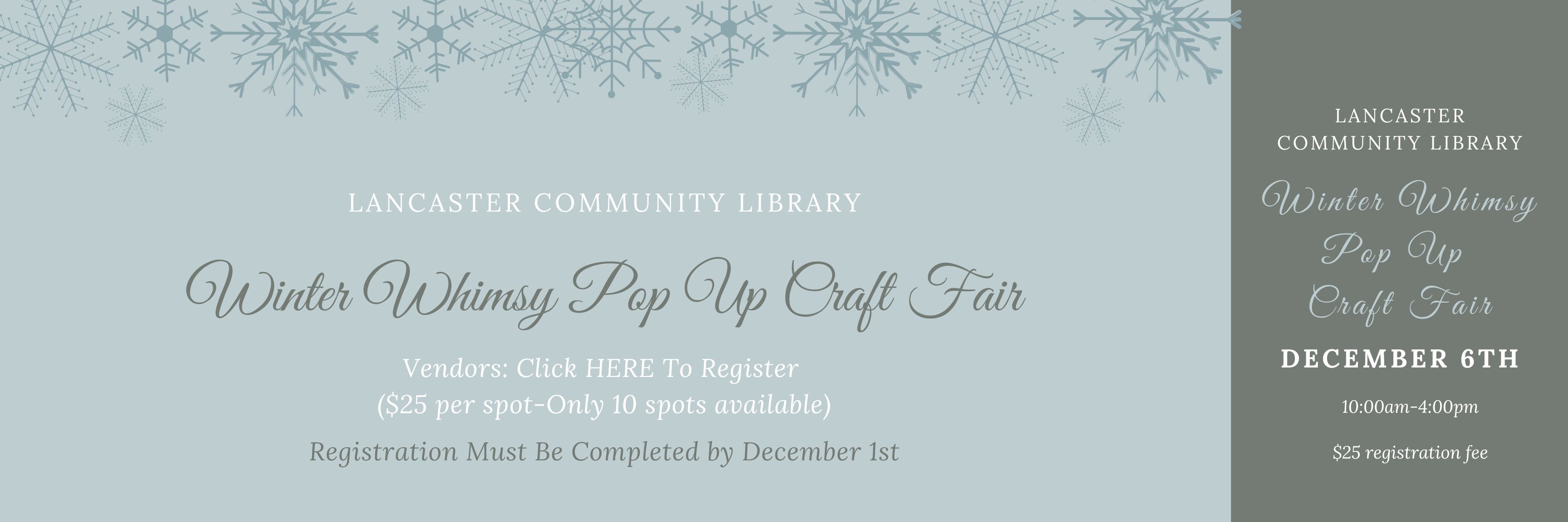 winter whimsy registration