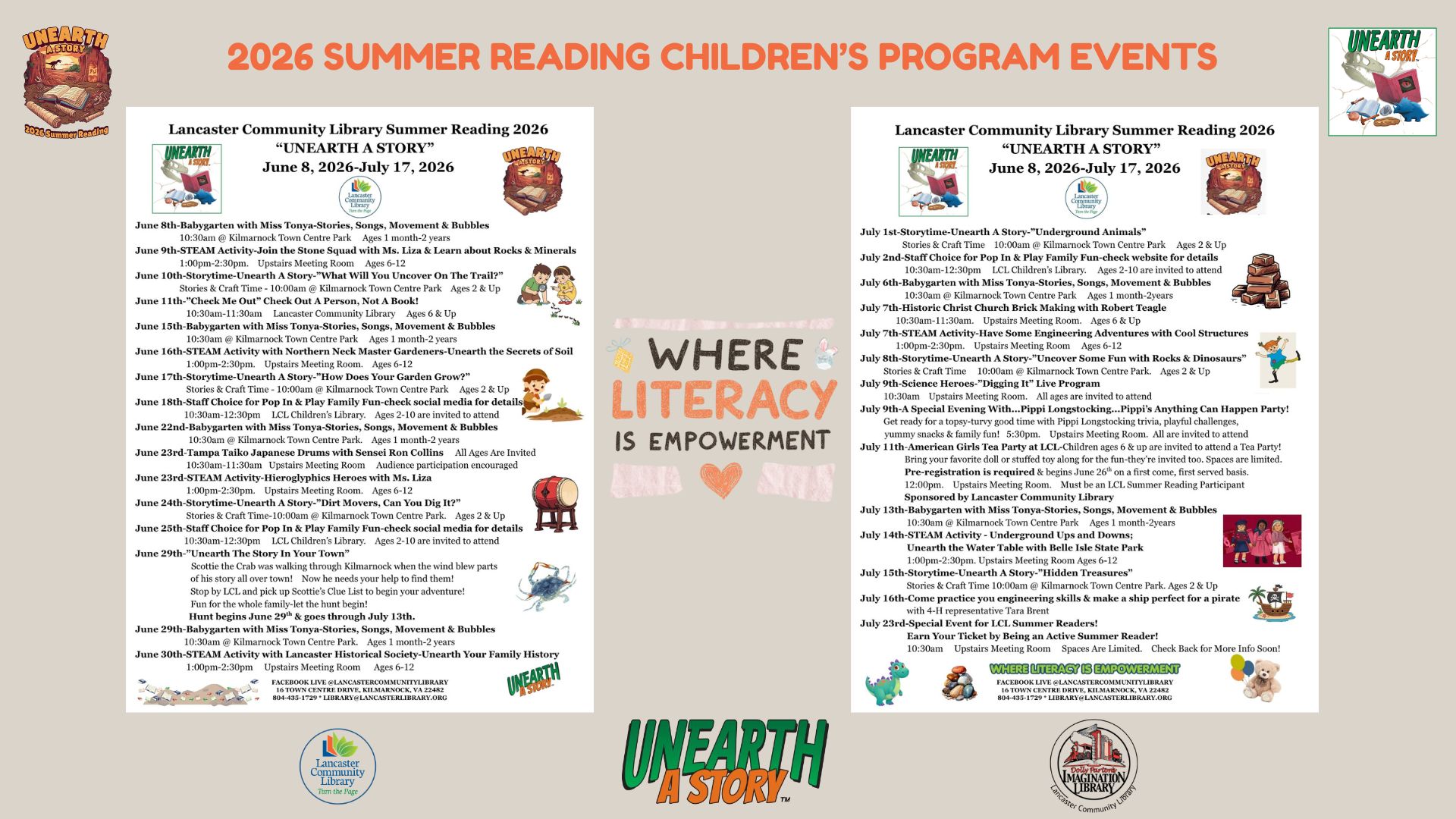 2026 KIDS SUMMER READING PROGRAM banner 1