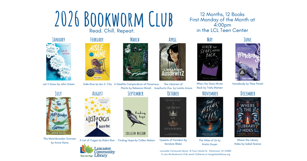 2026 book worm schedule