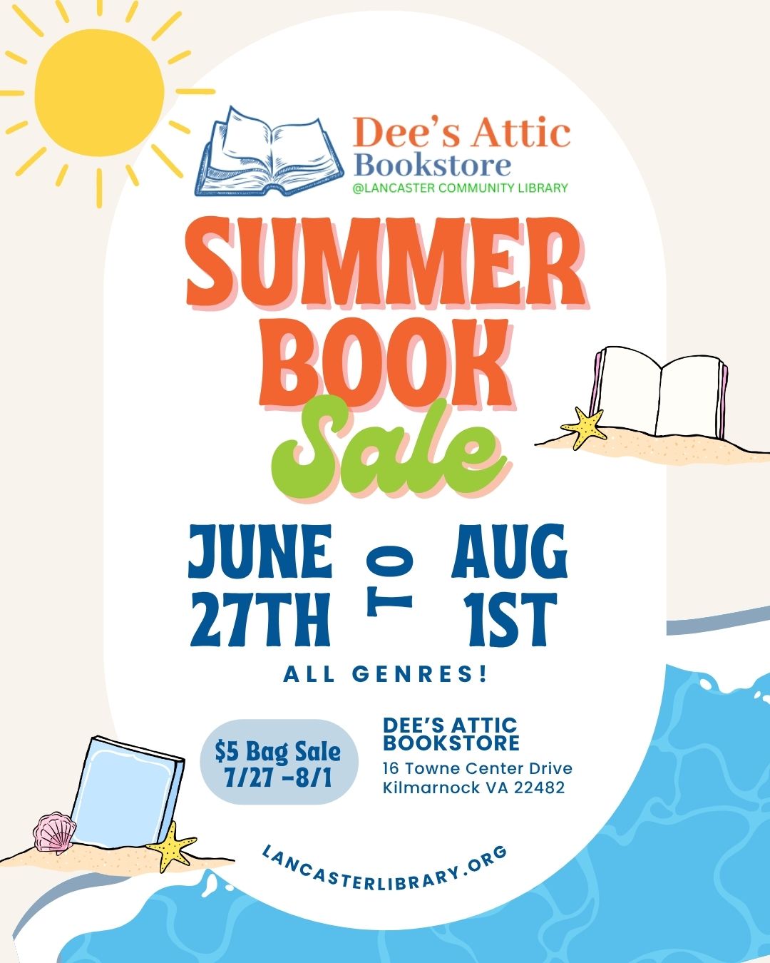 DeesAtticSummerBookSale2026 Instagram Post 45