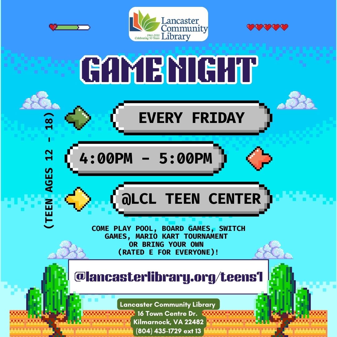 LCL TC Game Nights Fridays Instagram Post